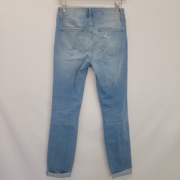 WOMEN'S LC Lauren Conrad Feel Good Cuffed Midrise Skinny Ankle Jeans - Picture 12 of 16